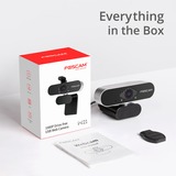 Foscam W21 webcam 2 MP 1920 x 1080 pixel USB Sort Sort/Sølv, 2 MP, 1920 x 1080 pixel, 30 fps, 1920x1080@25fps,1920x1080@30fps, 1080p, H.264