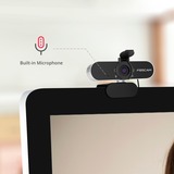 Foscam W21 webcam 2 MP 1920 x 1080 pixel USB Sort Sort/Sølv, 2 MP, 1920 x 1080 pixel, 30 fps, 1920x1080@25fps,1920x1080@30fps, 1080p, H.264