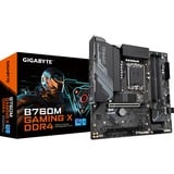 GIGABYTE B760 GAMING X DDR4, Bundkort Sort/grå