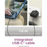ICY BOX IB-PS111-PD Universel Sort Vekselstrøm Indendørs, Oplader Sort, Indendørs, Vekselstrøm, 1,5 m, Sort