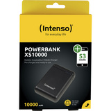 Intenso XS10000 Lithium polymer (LiPo) 10000 mAh Sort, Power Bank Sort, 10000 mAh, Lithium polymer (LiPo), Sort