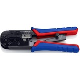 KNIPEX 97 51 10 SB, Crimpning værktøj Blå/Rød