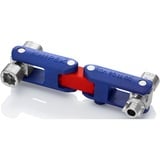 KNIPEX Skabnøgle "DoubleJoint", Topnøgle Blå/Rød