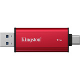 Kingston Dual Portable 1 TB, Solid state-drev Rød/Sort
