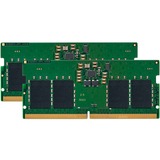 Kingston ValueRAM KVR48S40BS8K2-32 hukommelsesmodul 32 GB 2 x 16 GB DDR5 4800 Mhz Grøn, 32 GB, 2 x 16 GB, DDR5, 4800 Mhz, 262-pin SO-DIMM