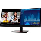 Lenovo ThinkVision P34w-20 computerskærm 86,7 cm (34.1") 3440 x 1440 pixel Wide Quad HD LED Sort, LED-skærm Sort, 86,7 cm (34.1"), 3440 x 1440 pixel, Wide Quad HD, LED, 6 ms, Sort