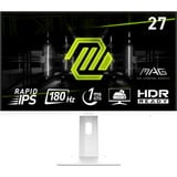 MSI MAG 274PFWDE computerskærm 68,6 cm (27") 1920 x 1080 pixel Fuld HD LCD Hvid, Gaming Skærm Hvid, 68,6 cm (27"), 1920 x 1080 pixel, Fuld HD, LCD, 1 ms, Hvid