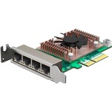 QNAP QXG-2G4T-I225 netværkskort Intern Ethernet 2500 Mbit/s Intern, Ledningsført, PCI Express, Ethernet, 2500 Mbit/s
