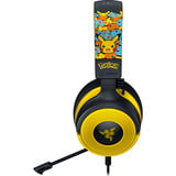Razer Kraken V4 X - Pokémon Kanto Starters Edition, Gaming headset Sort/Gul