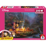Schmidt Spiele Thomas Kinkade Studios: Disney - Mickey og Minnie Kærlighedslejrbål, Puslespil 