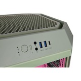 Thermaltake CA-1Y4-00SJWN-00, Towerkabinet lysegrøn/Rosa