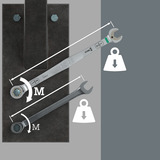 Wera 6007 Joker Imperial 8 Sæt 1 Skruenøgle-ratchetsæt, 8 dele, Gaffelnøgle 