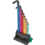 Wera 950/9 Hex-Plus Multicolor 3 vinkelnøglesæt, 9 dele, Skruetrækker 