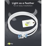 goobay Ultrafleksibelt Cat.6a patchkabel slim, U/UTP Hvid