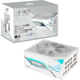 ASUS ROG Thor 1200W Platinum III White Edition (ROG Equalizer), PC strømforsyning Sort, 1200 W, 100 - 240 V, Aktiv, 125 W, 1200 W, 125 W