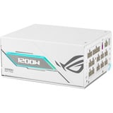 ASUS ROG Thor 1200W Platinum III White Edition (ROG Equalizer), PC strømforsyning Sort, 1200 W, 100 - 240 V, Aktiv, 125 W, 1200 W, 125 W