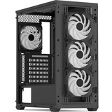 Aerocool D501A Midi Tower Sort, Towerkabinet Sort/træ, Midi Tower, PC, Sort, ATX, micro ATX, Mini-ITX, Acrylonitrilbutadienstyren, SPCC, Træ, Spil