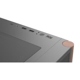 Aerocool D501A Midi Tower Sort, Towerkabinet Sort/træ, Midi Tower, PC, Sort, ATX, micro ATX, Mini-ITX, Acrylonitrilbutadienstyren, SPCC, Træ, Spil