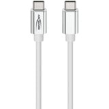 Ansmann USB Type-C til Type-C data- og opladningskabel Hvid