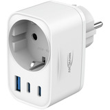 Ansmann USB-oplader Home Socket HS330 / 3A/30W/ 3 Porte Hvid