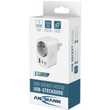 Ansmann USB-oplader Home Socket HS330 / 3A/30W/ 3 Porte Hvid