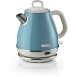 Ariete 2868/05 elkedel 1 L 1630 W Lyse Blå Lyseblå, 1 L, 1630 W, Lyse Blå, Metal, Ledningsfri, Filtrering