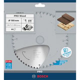 Bosch 2 608 837 711 rundsavklinge 19 cm 1 stk Hårdt træ, Blødt træ, 19 cm, 3 cm, 1,1 mm, 7900 rpm, 1,6 mm