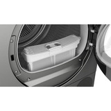 Bosch WQG243DR10, Varmepumpe kondens tørretumbler Sølv/Sort