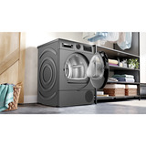 Bosch WQG243DR10, Varmepumpe kondens tørretumbler Sølv/Sort
