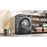Bosch WQG243DR10, Varmepumpe kondens tørretumbler Sølv/Sort