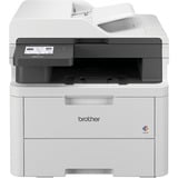 Brother MFC-L3740CDWE Multifunktionsprinter LED A4 600 x 2400 dpi 18 sider pr. minut Wi-Fi Lys grå, LED, Farveudskrivning, 600 x 2400 dpi, A4, Direkte udskrivning, Sort, Hvid