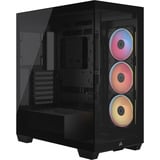 Corsair 3500X LX-R RGB, Towerkabinet Sort
