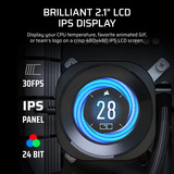 Corsair NAUTILUS RS LCD-modul, Display Sort