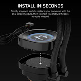 Corsair NAUTILUS RS LCD-modul, Display Sort