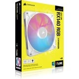Corsair iCUE LINK RX140 RGB, Sag fan Hvid