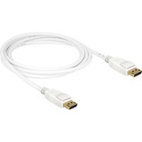 DeLOCK DisplayPort 1.2 kabel stik > DisplayPort stik 4K Hvid