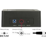 DeLOCK Dobbelt dockingstation til 2 x SATA HDD / SSD, Docking station 
