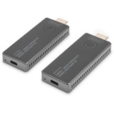 Digitus 4K trådløs video extender HDMI > HDMI, 30 meter, HDMI-udvidelse forlænger Sort/Sølv