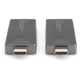 Digitus 4K trådløs video extender HDMI > HDMI, 30 meter, HDMI-udvidelse forlænger Sort/Sølv