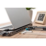 Digitus DA-70868 dockingstation Ledningsført USB 3.2 Gen 1 (3.1 Gen 1) Type-C Sort, Docking station Sort, Ledningsført, USB 3.2 Gen 1 (3.1 Gen 1) Type-C, 100 W, 1000 Mbit/s, Sort, MMC, MicroSD (TransFlash), SDHC