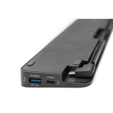 Digitus DA-70868 dockingstation Ledningsført USB 3.2 Gen 1 (3.1 Gen 1) Type-C Sort, Docking station Sort, Ledningsført, USB 3.2 Gen 1 (3.1 Gen 1) Type-C, 100 W, 1000 Mbit/s, Sort, MMC, MicroSD (TransFlash), SDHC