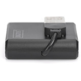 Digitus USB 2.0 4-porte, USB hub Sort