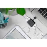 Digitus USB 2.0 4-porte, USB hub Sort