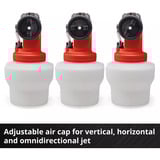 EINHELL Power X-Change batteridrevet farvesprøjtesystem TE-SY 18/90 Li-Solo, 18 Volt, Sprøjtepistol Rød/Sort