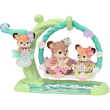 EPOCH Sylvanian Families - Rådyr babyer med blomstersving sæt, Bygge legetøj 