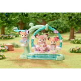 EPOCH Sylvanian Families - Rådyr babyer med blomstersving sæt, Bygge legetøj 