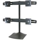 Ergotron DS Series DS100 Quad Monitor Desk Stand 61 cm (24") Sort Skrivebord, Skærmbeslag Sort, 14 kg, 61 cm (24"), 75 x 75 mm, 100 x 100 mm, Sort