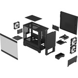 Fractal Design Pop Mini Air Mini Tower Sort, Towerkabinet Sort, Mini Tower, PC, Sort, micro ATX, Mini-ITX, Stål, Hærdet glas, Flere