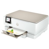 HP ENVY HP Inspire 7220e All-in-One-printer, Farve, Printer til Home (Hjem), Print, kopiering, scanning, Trådløs; HP+; Kompatibel med HP Instant ink; Scan til PDF, Multifunktionsprinter Lys grå/Beige, Farve, Printer til Home (Hjem), Print, kopiering, scanning, Trådløs; +; Kompatibel med Instant ink; Scan til PDF, Termisk inkjet, Farveudskrivning, 4800 x 1200 dpi, A4, Direkte udskrivning, Hvid