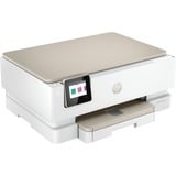 HP ENVY Inspire 7220e Trådløst All-in-One Farve Printer, Instant Ink; Kopimaskine, scanner, Multifunktionsprinter Lys grå/Beige, Instant Ink; Kopimaskine, scanner, Termisk inkjet, Farveudskrivning, 4800 x 1200 dpi, A4, Direkte udskrivning, Beige
